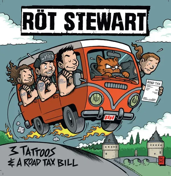 Röt Stewart 3 Tattoos & A Road Tax Bill vinylplate brukt punk
