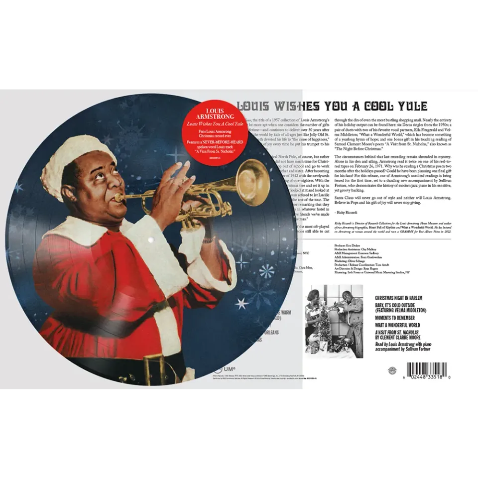 Verve Louis Armstrong Cool Yule LP picture disc vinyl