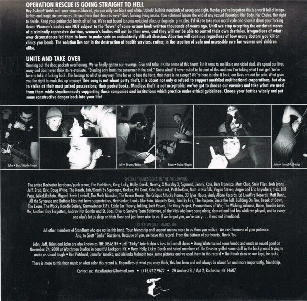 The Disaster With Years Left To Go 7" brukt vinyl