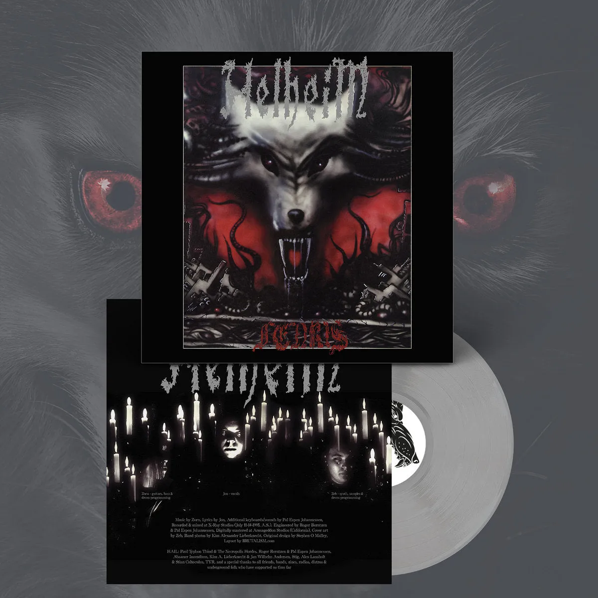 Helheim Fenris LP sølv vinyl reissue