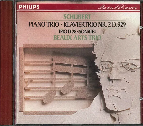 Beaux Arts Trio Schubert Klaviertrio Nr.2 CD brukt kammermusikk
