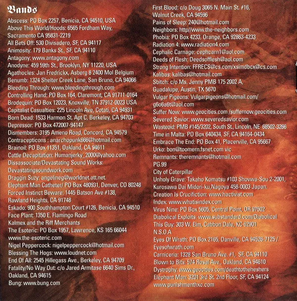 Benümb By Means Of Upheaval CD brukt grindcore
