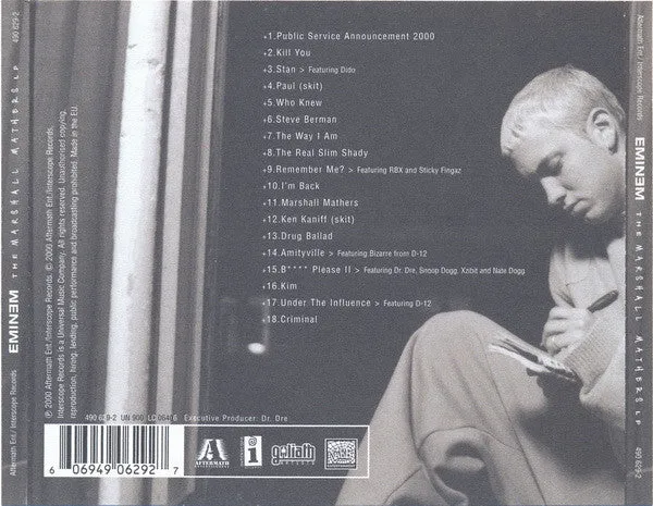 Eminem Marshall Mathers LP CD brukt album