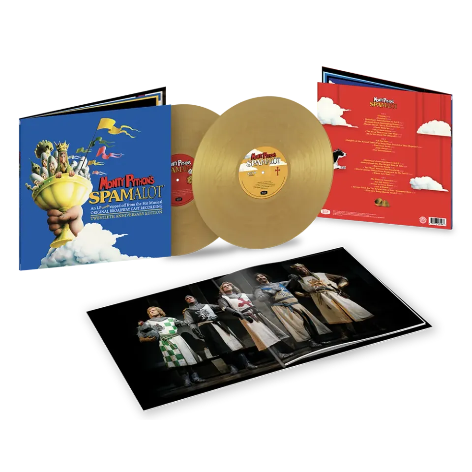 Spamalot Holy Grail Gold vinylplate 2LP signert