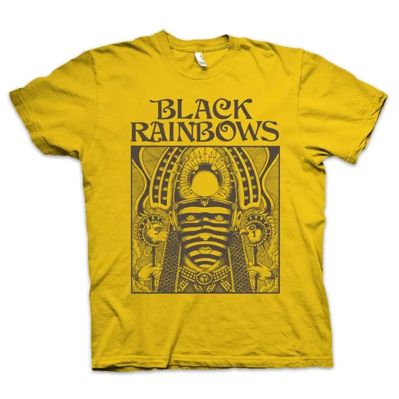 Black Rainbows #14 Yellow/Brown t-skjorte gulbrun