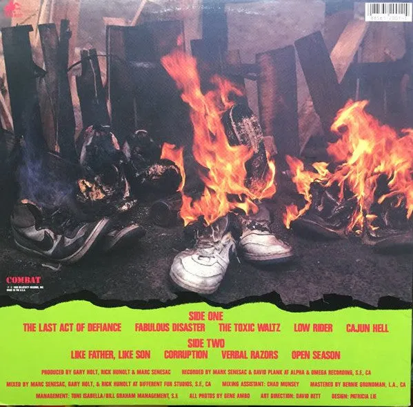 Exodus Fabulous Disaster LP brukt thrash HAU
