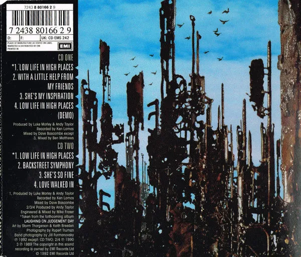 Thunder Low Life In High Places CD singel brukt hard rock