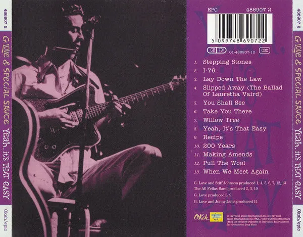 G. Love Yeah, It’s That Easy CD brukt bluesrock 1997