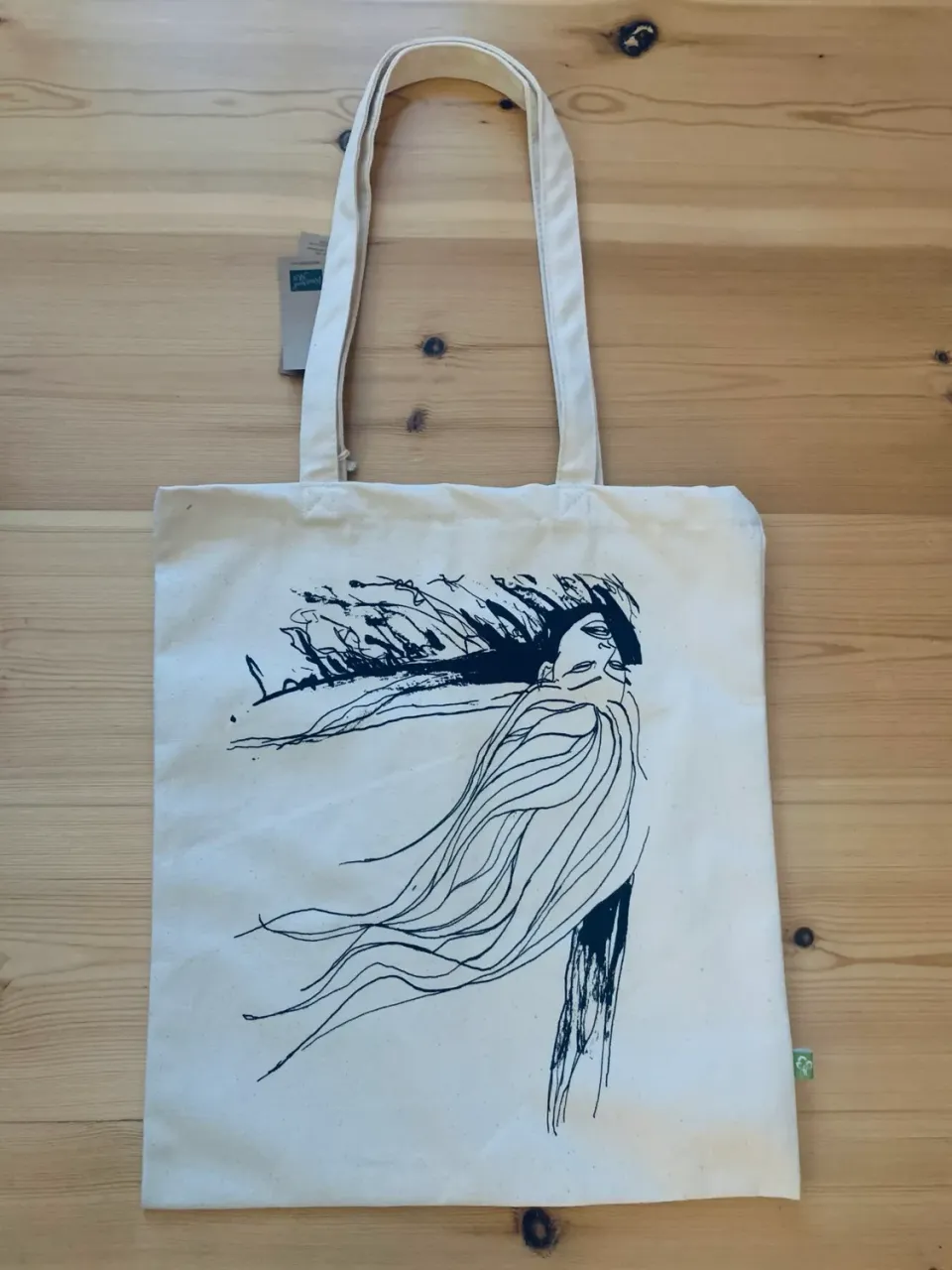 Susanna Baudelaire & Piano handlenett økologisk bomull