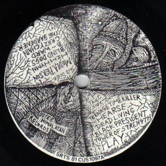Rudimentary Peni EP 7" vinyl brukt 1981 punk