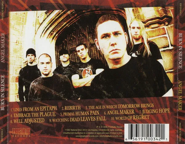 Burn In Silence Angel Maker CD album metalcore