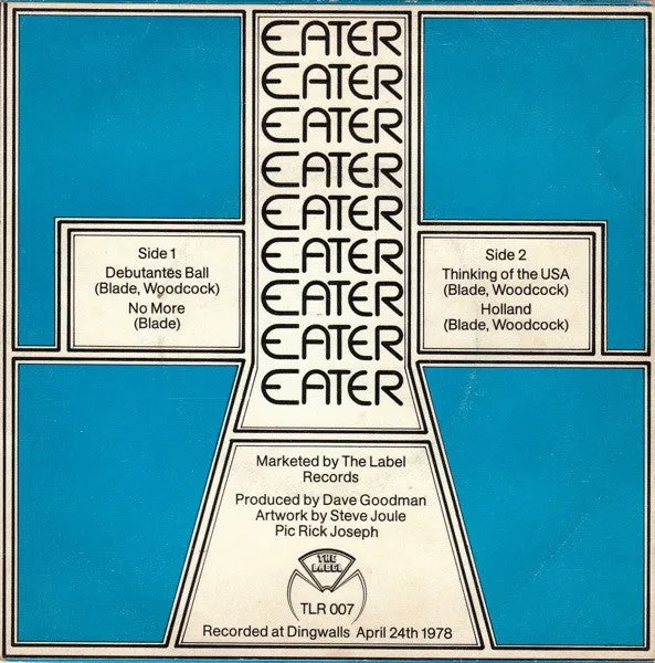 Eater Get Your Yo Yo's Out 12" EP brukt blå vinyl