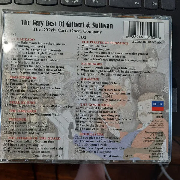 Gilbert & Sullivan Very Best 2xCD brukt operette