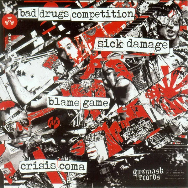 FUK Bad Drugs Competition GAS 032 7" EP brukt punk