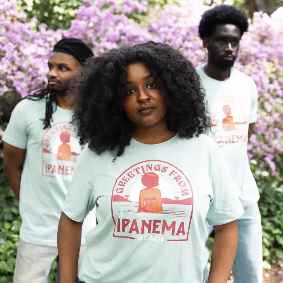 Verve Greetings From Ipanema t-skjorte bomull blå