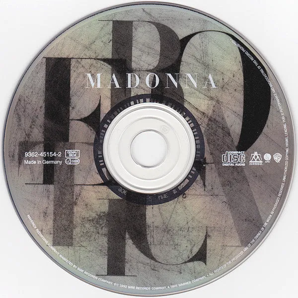 Madonna Erotica CD brukt dance-pop house