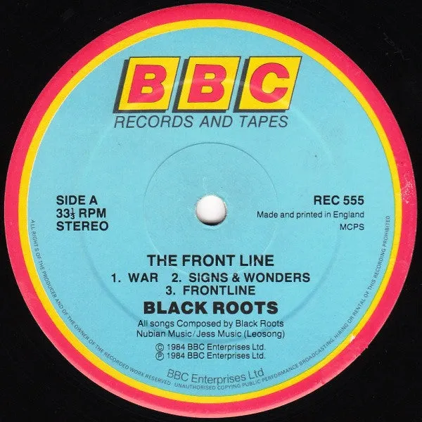 Black Roots The Front Line LP vinyl brukt roots reggae