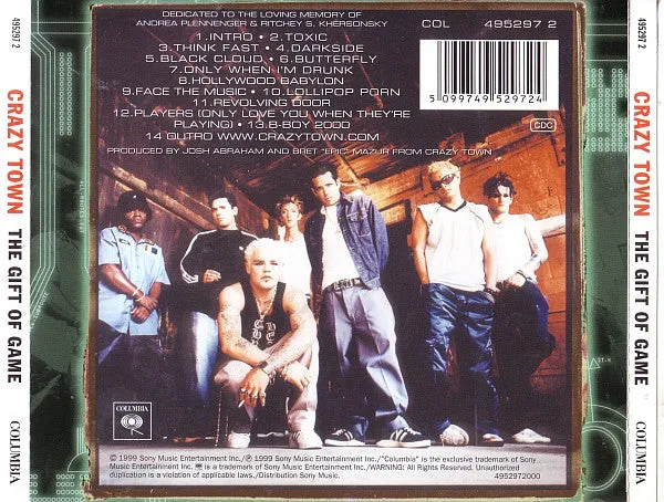 Crazy Town Gift Of Game CD brukt nu metal
