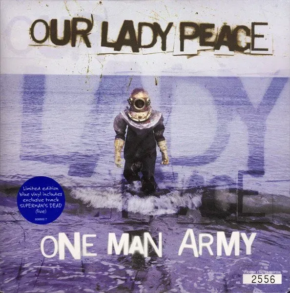 Our Lady Peace One Man Army 7" brukt blå vinyl singel