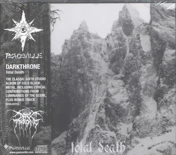 Darkthrone Total Death CD album brukt reissue black metal