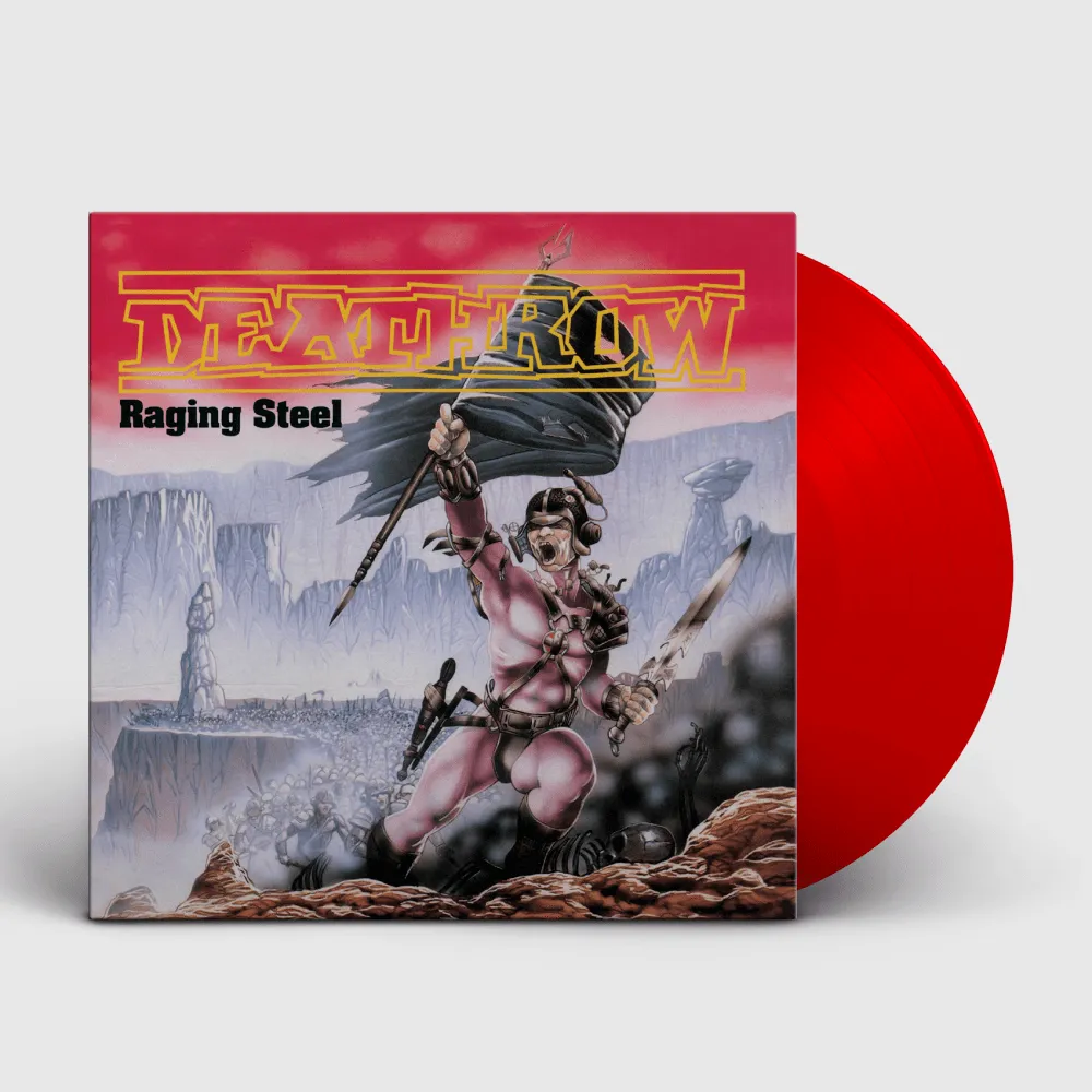 Deathrow Raging Steel 2LP rød vinyl