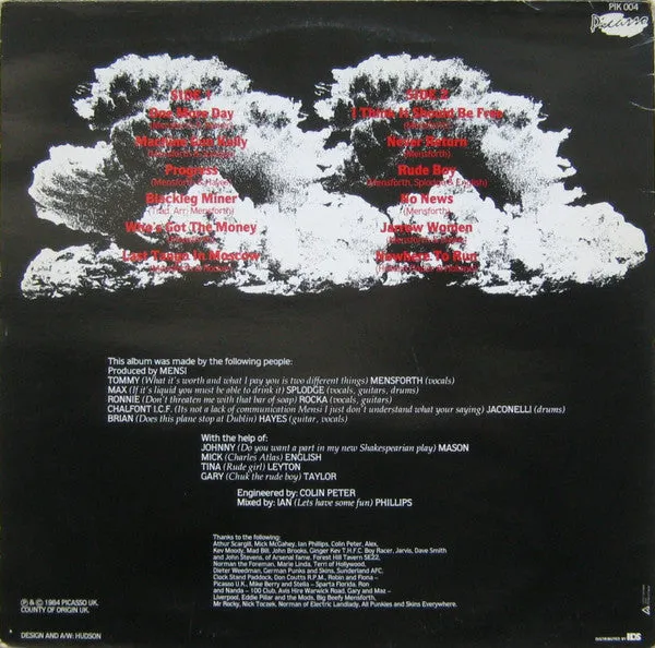 Angelic Upstarts Last Tango In Moscow LP brukt vinyl punk