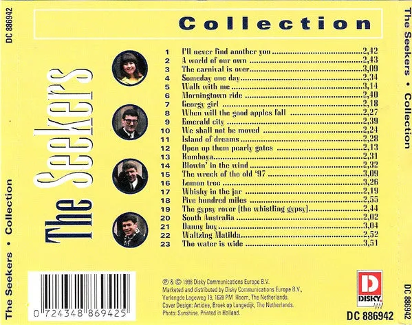The Seekers Collection CD brukt samling folkpop