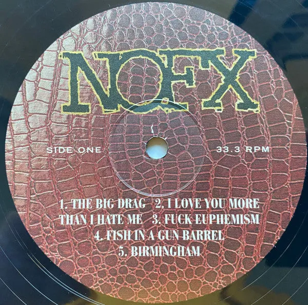 NOFX Single Album LP brukt signert svart vinyl