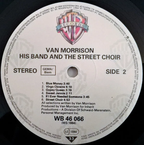 Van Morrison His Band And Street Choir LP brukt soul