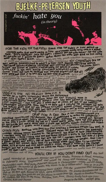 Bjelke-Petersen Youth Headless Horsemen 7" EP brukt