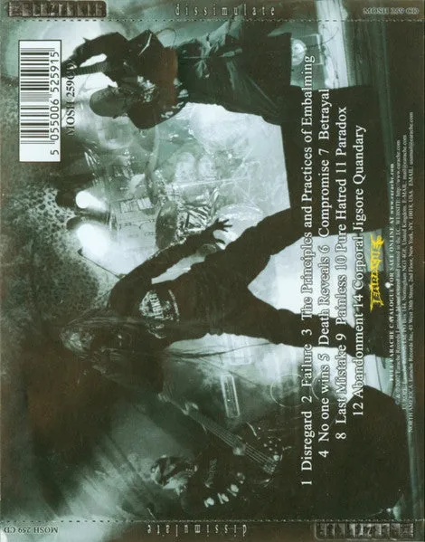 The Berzerker Dissimulate CD brukt album gabber-metal