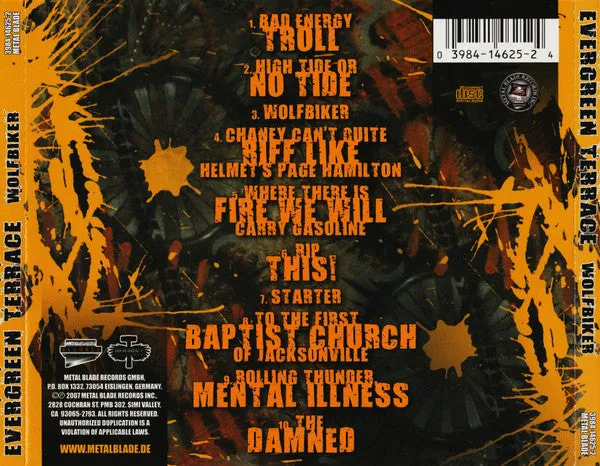 Evergreen Terrace Wolfbiker CD brukt metalcore