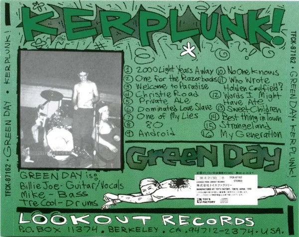 Green Day Kerplunk CD brukt Japan obi punk