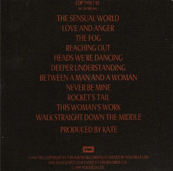 Kate Bush The Sensual World CD album brukt synth-pop