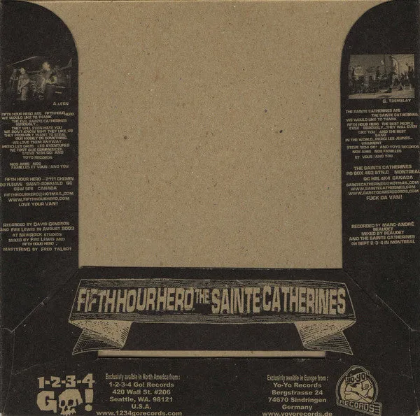 Fifth Hour Hero Sainte Catherines 7" brukt punk