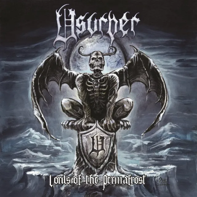 Usurper Lords Of The Permafrost LP svart thrash
