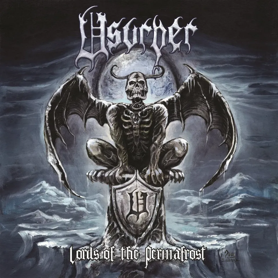 Usurper Lords Of The Permafrost LP svart thrash
