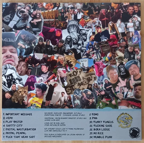 Röt Stewart 3 Tattoos & A Road Tax Bill vinylplate brukt punk