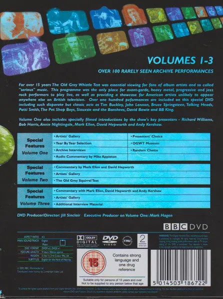 Various Old Grey Whistle Test 4xDVD boks brukt