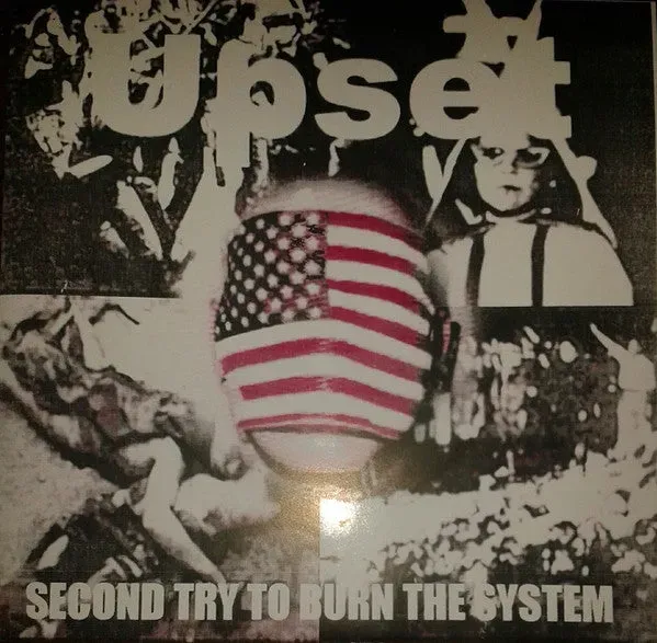 Upset Second Try To Burn The System 7" EP gul vinyl brukt