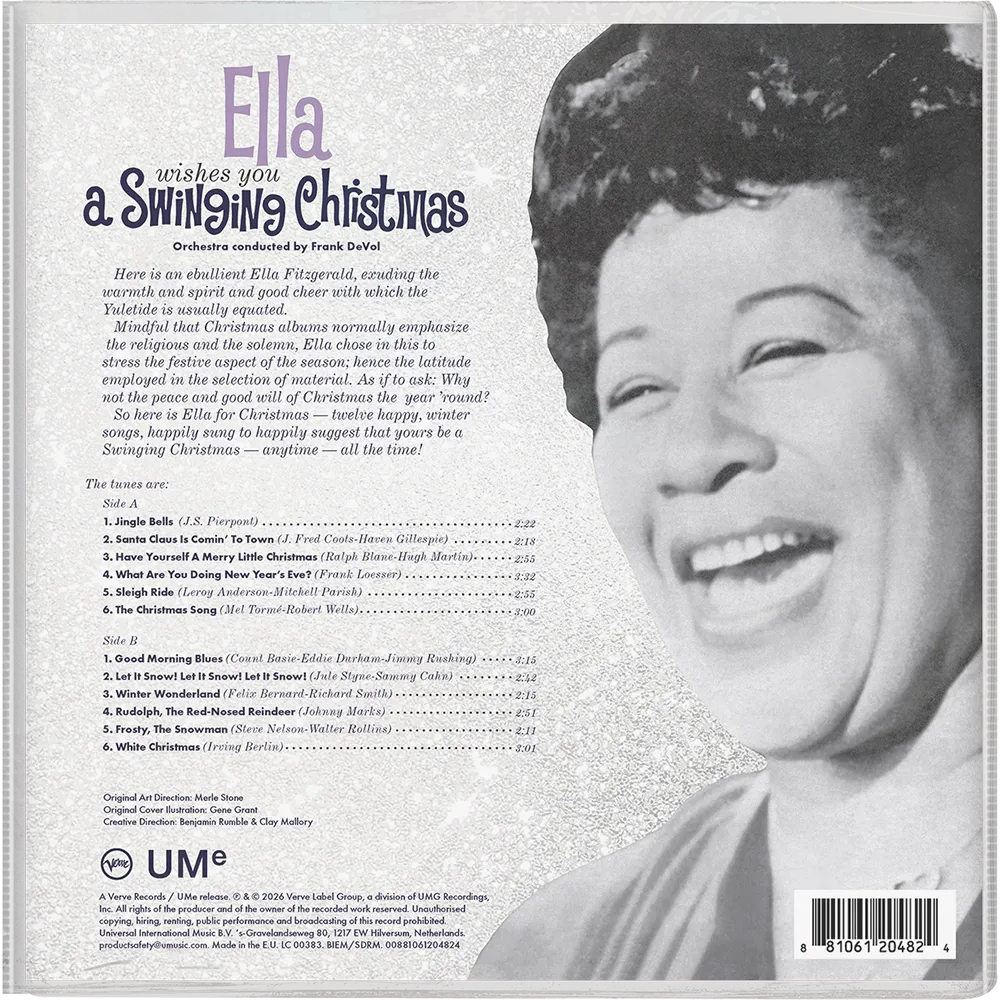 Verve Ella Wishes You A Swinging Christmas Winter Wonderland LP glitter