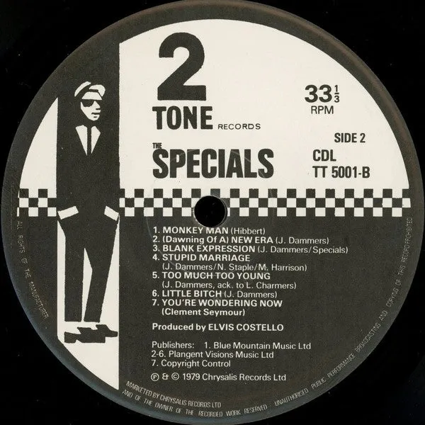 The Specials Specials LP vinyl brukt Two-Tone-utgave
