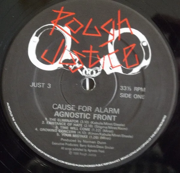 Agnostic Front Cause For Alarm LP brukt – 1986 UK-press