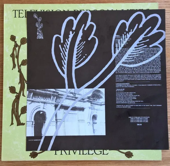 Television Personalities Privilege LP brukt indie