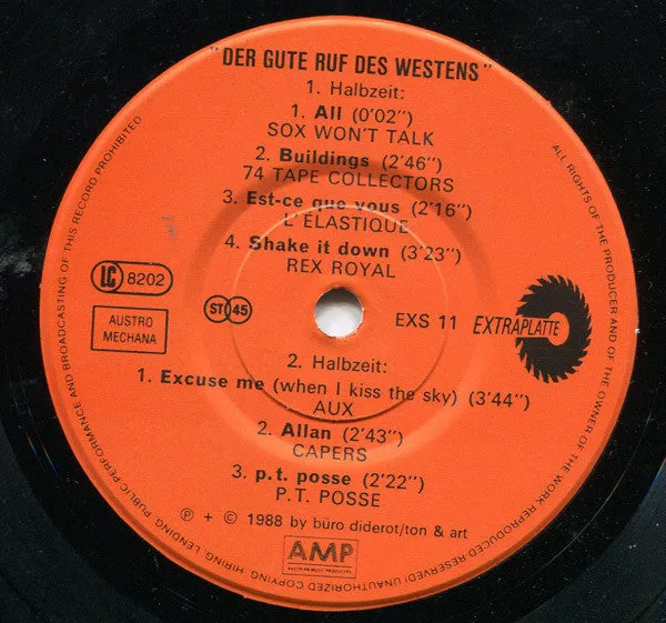 Various Der Gute Ruf Des Westens 7" vinyl brukt 1988
