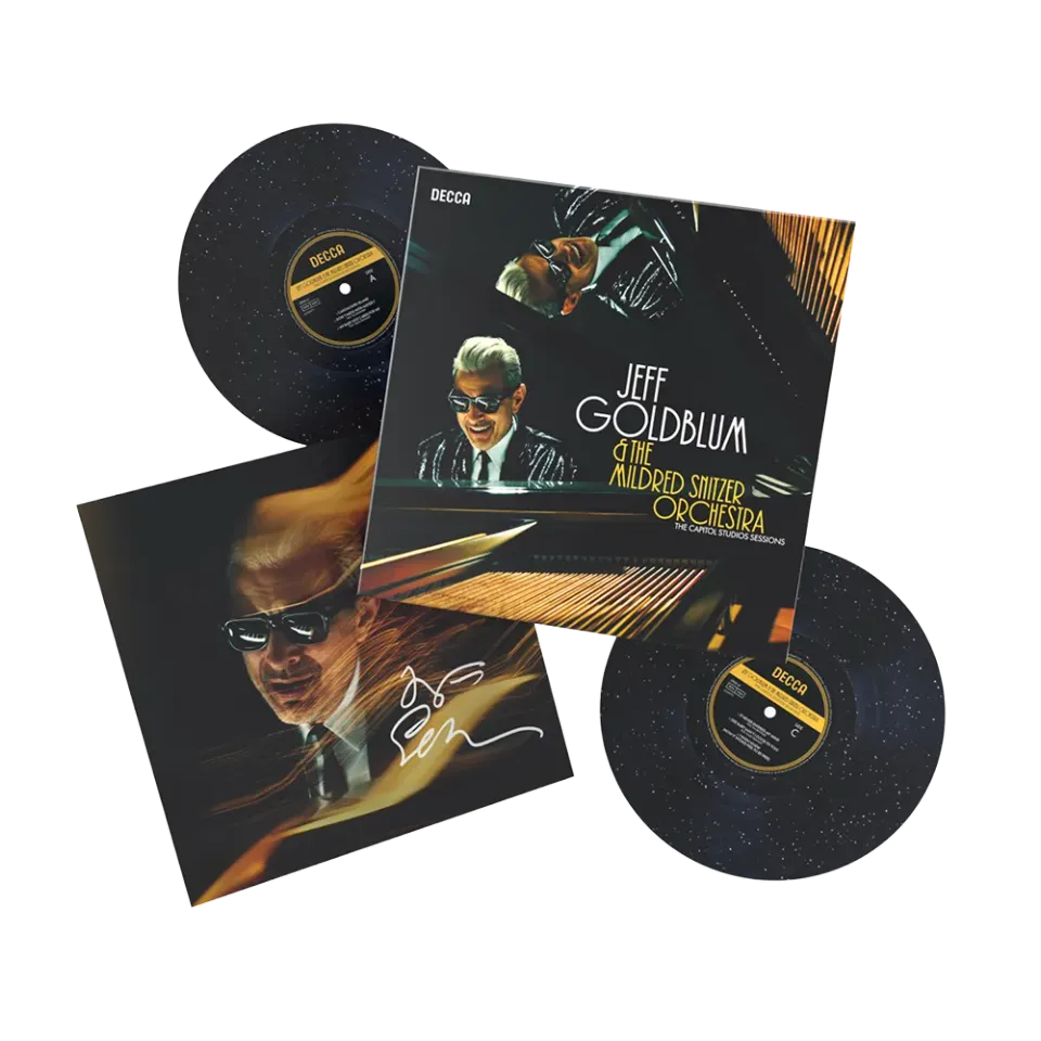 Jeff Goldblum Capitol Studios Sessions signert artcard