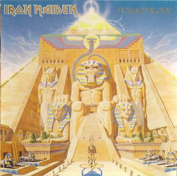 Iron Maiden Powerslave 2CD album brukt heavy metal Ltd