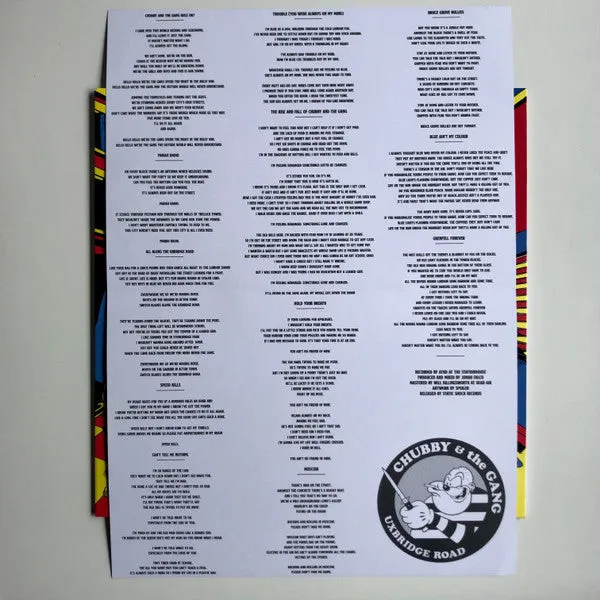 Chubby and the Gang Speed Kills LP rød vinyl brukt