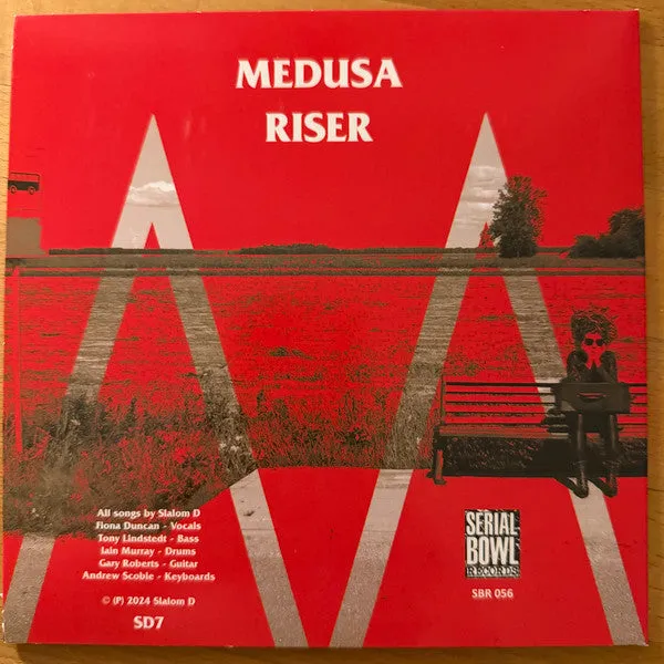 Slalom D Medusa 7" brukt singel grønn vinyl punk