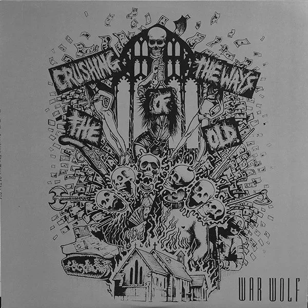 War Wolf Crushing The Ways Of The Old LP splatter brukt